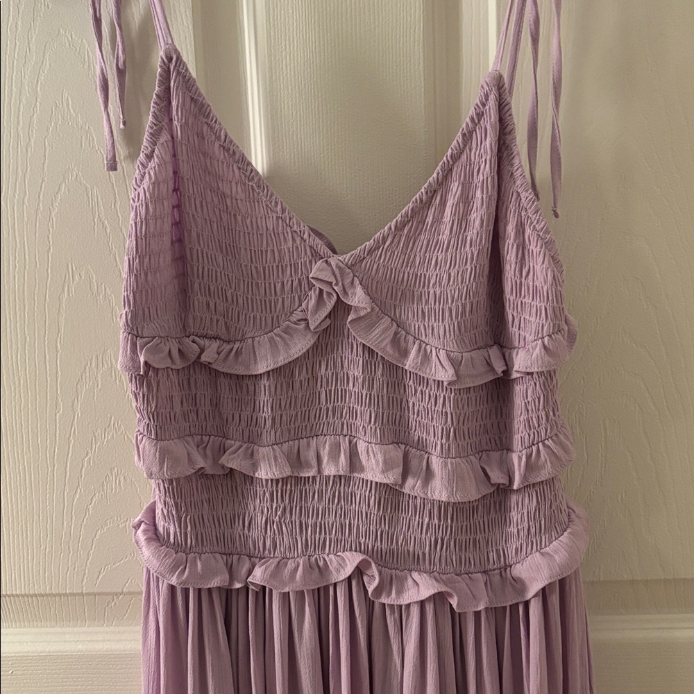 Topshop Lavender Maxi Dress with Ruffle Layers - Picture 5 of 5